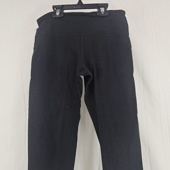 Lululemon Black Cropped Legging Capri Athletic Running Women's Size 6 - Picture 2 of 6